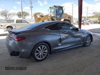 2018 Infiniti Q60 Luxe with VIN JN1EV7EK8JM342142, listed as a Copart auction lot 44695825 with 100,389 mi miles and Non Repairable. Bid and sale history available at DreamBid. Image 3.