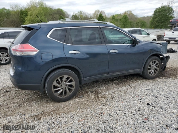 2015 Nissan Rogue SV with VIN 5N1AT2MT3FC919683, listed as a Copart auction lot 43640955 with 122,494 mi miles and Salvage Title. Bid and sale history available at carsss.com. Image 3.