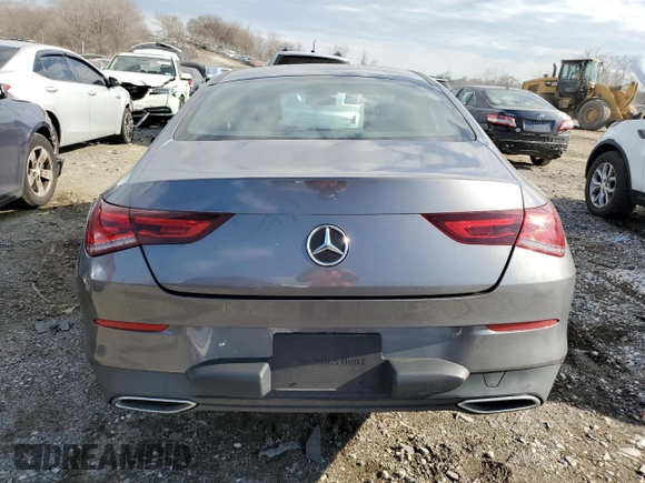 2021 Mercedes-Benz CLA with VIN W1K5J4HB0MN187822, listed as a Copart auction lot 41560795 with 64,361 mi miles and Salvage Title. Bid and sale history available at carsss.com. Image 6.