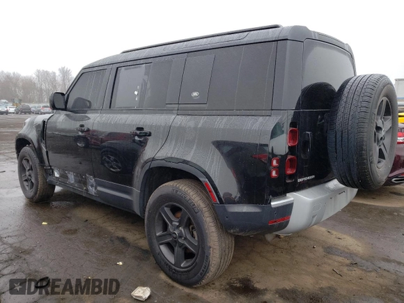 2022 Land Rover Defender S with VIN SALEJ7RX9N2087686, listed as a Copart auction lot 48174655 with 61,484 mi miles and Salvage title. Bid and sale history available at DreamBid. Image 2.