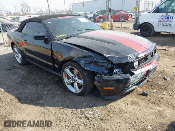 2011 Ford Mustang GT with VIN 1ZVBP8FF4B5116951, listed as a IAAI auction lot 41790686 with 62,880 mi miles and . Bid and sale history available at DreamBid. Image 1.