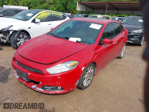 2013 Dodge Dart Limited with VIN 1C3CDFCH0DD293164, listed as a IAAI auction lot 42117390 with 185,653 mi miles. Bid and sale history available at carsss.com. Image 2.