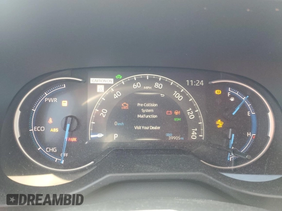 2023 Toyota RAV4 Hybrid XLE Premium with VIN 4T3B6RFV2PU133220, listed as a Copart auction lot 50802515 with 39,905 mi miles and Clean Title. Bid and sale history available at carsss.com. Image 9.