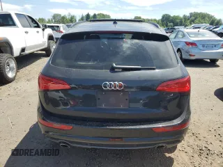 2014 Audi Q5 Premium Plus with VIN WA1DMAFP5EA114068, listed as a Copart auction lot 60199115 with 74,627 mi miles and Salvage title. Bid and sale history available at DreamBid. Image 6.