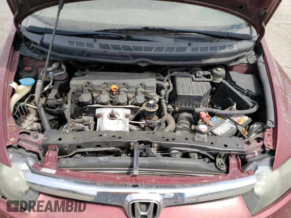 2008 Honda Civic LX with VIN 1HGFA165X8L091015, listed as a Copart auction lot 54551435 with 284,294 mi miles and Clean Title. Bid and sale history available at DreamBid. Image 11.