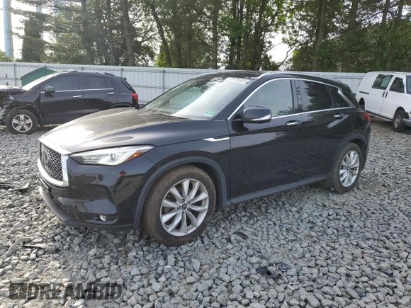 2019 Infiniti QX50 Essential z VIN 3PCAJ5M34KF120827, wystawiony jako Copart lot #57770895 z przebiegiem 145 537 mil mil oraz Szkoda całkowita • Salvage title. Historia ofert i sprzedaży dostępna na DreamBid. Obrazek 1.