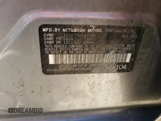 2017 Mitsubishi Mirage ES z VIN ML32F3FJ2HHF06554, wystawiony jako Copart lot #55888225 z przebiegiem 106 931 mil mil oraz Czysty tytuł • Clean title. Historia ofert i sprzedaży dostępna na DreamBid. Obrazek 12.