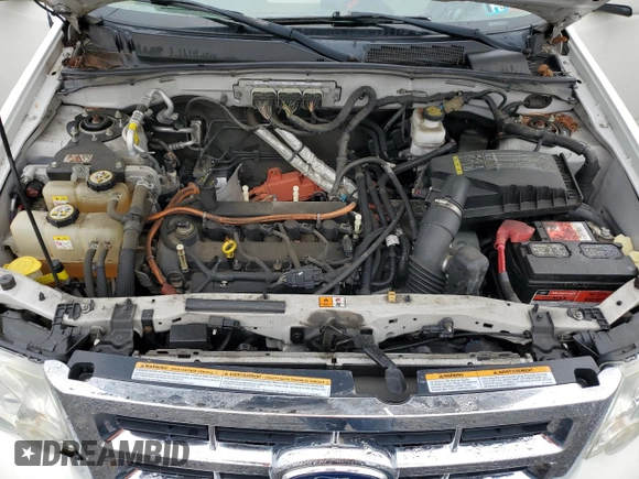 2010 Ford Escape Hybrid with VIN 1FMCU4K35AKB43740, listed as a Copart auction lot 58714855 with 116,463 mi miles and Salvage title. Bid and sale history available at DreamBid. Image 12.