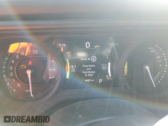 2024 Jeep Wrangler Rubicon with VIN 1C4RJXR6XRW115879, listed as a Copart auction lot 45816825 with 34,557 mi miles and Salvage Title. Bid and sale history available at DreamBid. Image 9.