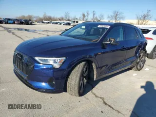 2022 Audi e-tron Premium Plus with VIN WA1LAAGEXNB027696, listed as a Copart auction lot 82867664 with 19,029 mi miles and Salvage Title. Bid and sale history available at carsss.com. Image 1.