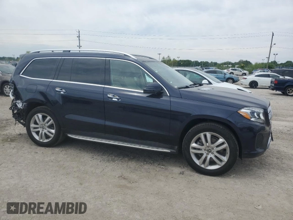 2017 Mercedes-Benz GLS 450 with VIN 4JGDF6EE5HA930632, listed as a Copart auction lot 54535004 with 35,999 mi miles and Salvage Title. Bid and sale history available at DreamBid. Image 4.