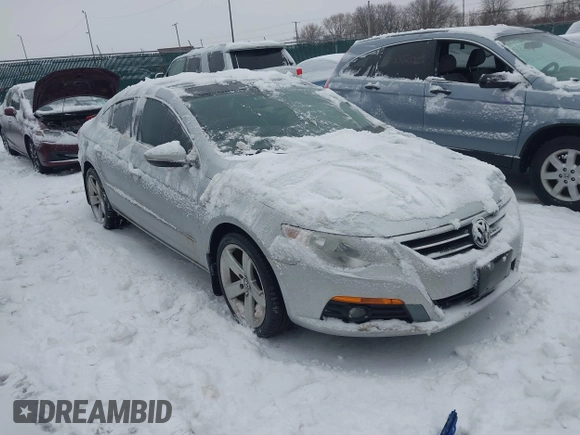 2012 Volkswagen CC Lux PZEV with VIN WVWHP7AN6CE505436, listed as a IAAI auction lot 41307668 with 187,053 mi miles. Bid and sale history available at carsss.com. Image 1.