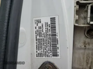 2012 Honda Crosstour EX-L z VIN 5J6TF2H5XCL003184, wystawiony jako Copart lot #56227625 z przebiegiem 206 055 mil mil oraz Szkoda całkowita • Salvage title. Historia ofert i sprzedaży dostępna na DreamBid. Obrazek 12.
