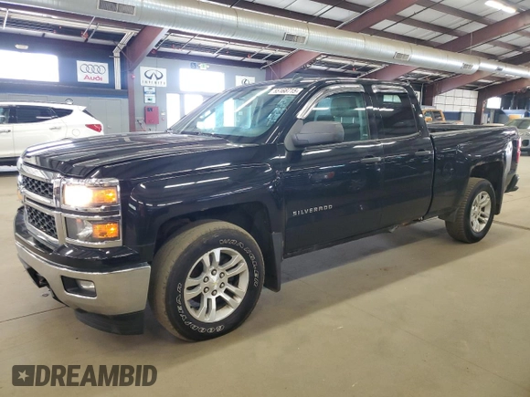 2014 Chevrolet Silverado 1500 LT with VIN 1GCVKREH1EZ211309, listed as a Copart auction lot 55168715 with 163,461 mi miles and Clean Title. Bid and sale history available at DreamBid. Image 1.