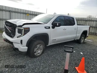 2023 GMC Sierra 1500 AT4 with VIN 1GTUUEE85PZ110792, listed as a Copart auction lot 52381575 with 41,874 mi miles and Salvage title. Bid and sale history available at DreamBid. Image 1.