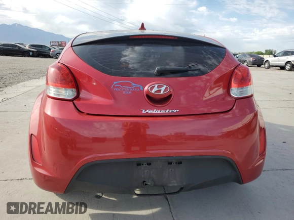 2012 Hyundai Veloster w/Gray Int with VIN KMHTC6ADXCU066489, listed as a Copart auction lot 60538585 with 161,917 mi miles and Salvage title. Bid and sale history available at DreamBid. Image 6.