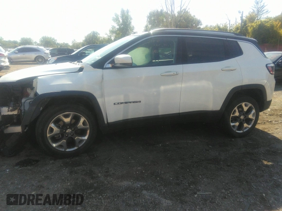 2020 Jeep Compass Limited with VIN 3C4NJDCB6LT234125, listed as a IAAI auction lot 40503327 with 35,535 mi miles and . Bid and sale history available at DreamBid. Image 15.