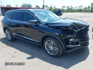2024 Acura MDX Advance with VIN 5J8YE1H81RL009551, listed as a IAAI auction lot 42231045 with 30,721 mi miles and . Bid and sale history available at DreamBid. Image 1.