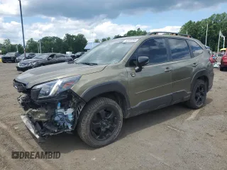 2023 Subaru Forester Wilderness with VIN JF2SKAMC3PH470954, listed as a Copart auction lot 62532295 with 22,703 mi miles and Salvage title. Bid and sale history available at DreamBid. Image 1.