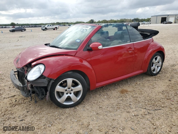 2006 Volkswagen New Beetle Convertible with VIN 3VWSF31Y96M304976, listed as a Copart auction lot 80003964 with 71,342 mi miles and Salvage Title. Bid and sale history available at carsss.com. Image 1.