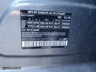 2018 Mercedes-Benz GLA with VIN WDCTG4GB5JJ491789, listed as a Copart auction lot 41989525 with 52,161 mi miles and Salvage Title. Bid and sale history available at carsss.com. Image 13.