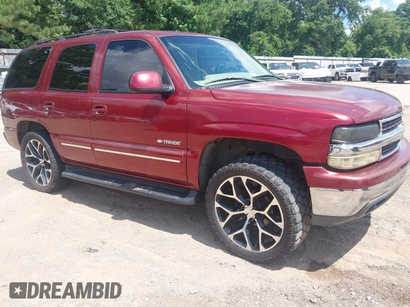 2002 Chevrolet Tahoe LS with VIN 1GNEC13Z72R221596, listed as a IAAI auction lot 42585905 with 248,548 mi miles and . Bid and sale history available at DreamBid. Image 1.