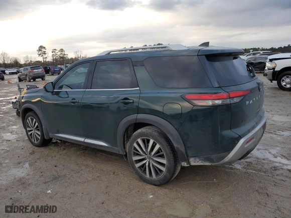 2022 Nissan Pathfinder Platinum with VIN 5N1DR3DG3NC266310, listed as a Copart auction lot 43076525 with 65,931 mi miles and Salvage Title. Bid and sale history available at carsss.com. Image 2.