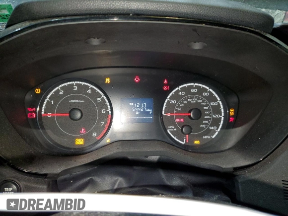 2019 Subaru Impreza with VIN 4S3GKAA60K3613092, listed as a Copart auction lot 73403372 with 54,427 mi miles. Bid and sale history available at carsss.com. Image 9.