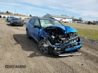 2023 Jeep Compass Limited with VIN 3C4NJDCN3PT549478, listed as a Copart auction lot 50624665 with 19,087 mi miles and Salvage title. Bid and sale history available at DreamBid. Image 12.