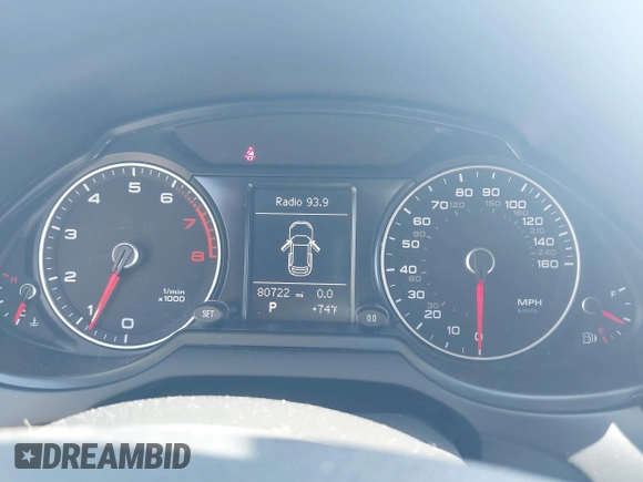 2016 Audi Q5 Premium with VIN WA1C2AFP9GA124543, listed as a IAAI auction lot 42230182 with 80,722 mi miles and . Bid and sale history available at DreamBid. Image 7.