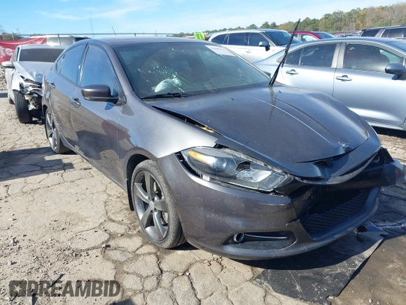 2015 Dodge Dart GT with VIN 1C3CDFEB6FD278924, listed as a IAAI auction lot 40889120 with 104,063 mi miles. Bid and sale history available at carsss.com. Image 1.