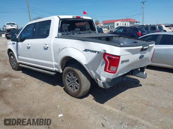 2015 Ford F-150 XL with VIN 1FTEW1CP5FKE17727, listed as a IAAI auction lot 42038024 with 142,441 mi miles. Bid and sale history available at carsss.com. Image 3.