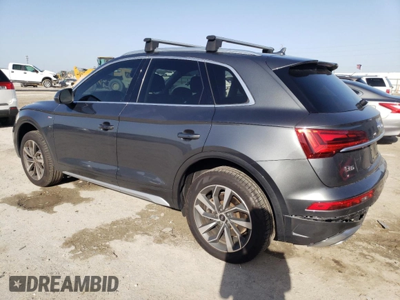 2022 Audi Q5 S line Premium Plus with VIN WA1EAAFY0N2016503, listed as a Copart auction lot 47749875 with 59,499 mi miles and Salvage Title. Bid and sale history available at carsss.com. Image 2.