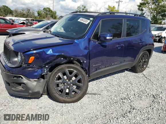 2018 Jeep Renegade Altitude с VIN ZACCJABB3JPJ72160, выставлен на аукционе Copart как лот 60645355 с пробегом 69 965 миль миль и Списание • Salvage title. История ставок и продаж доступна на DreamBid. Изображение 1.