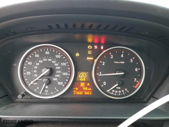 2008 BMW 5 Series 528xi with VIN WBANV13578CZ50738, listed as a Copart auction lot 43023835 with 219,580 mi miles and Salvage Title. Bid and sale history available at carsss.com. Image 9.
