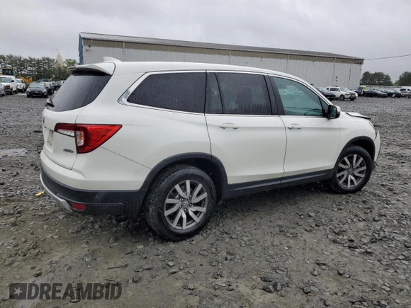 2019 Honda Pilot EX-L with VIN 5FNYF6H5XKB050512, listed as a Copart auction lot 57701295 with 49,031 mi miles and Salvage title. Bid and sale history available at DreamBid. Image 3.