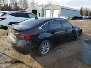 2024 Honda Civic Sedan EX with VIN 2HGFE2F36RH109808, listed as a Copart auction lot 81100254 with 46,439 mi miles and Salvage Title. Bid and sale history available at carsss.com. Image 3.