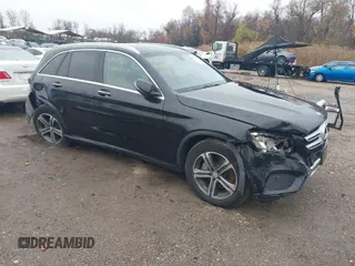 2017 Mercedes-Benz GLC with VIN WDC0G4KB0HF145799, listed as a IAAI auction lot 40918568 with 80,517 mi miles. Bid and sale history available at carsss.com. Image 1.