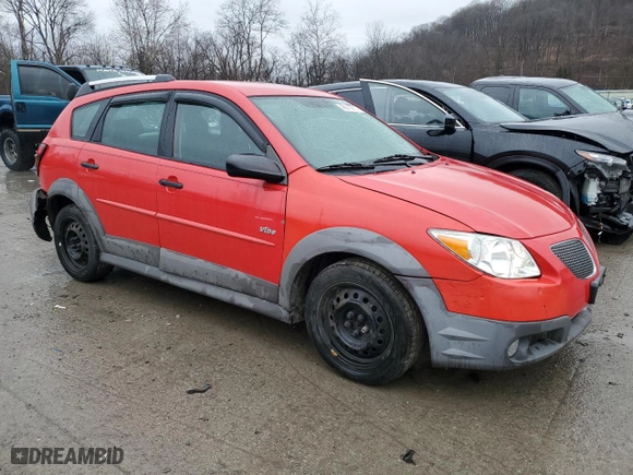 2004 Pontiac Vibe with VIN 5Y2SL63865Z455989, listed as a Copart auction lot 46613915 with 199,963 mi miles and Salvage Title. Bid and sale history available at carsss.com. Image 4.