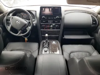 2023 Nissan Armada Platinum with VIN JN8AY2DA5P9402621, listed as a Copart auction lot 42639245 with 15,878 mi miles and Salvage Title. Bid and sale history available at carsss.com. Image 8.