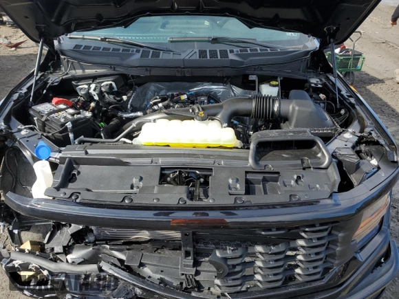 2024 Ford F-150 STX with VIN 1FTEW2LP3RKF10031, listed as a Copart auction lot 46999245 with 1,889 mi miles and Salvage Title. Bid and sale history available at carsss.com. Image 11.