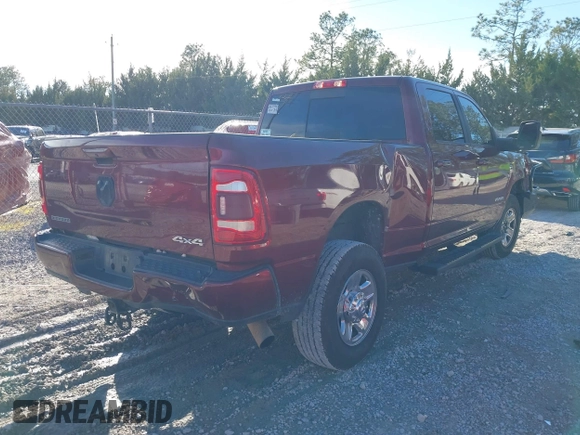 2023 Ram 2500 Big Horn with VIN 3C6UR5DLXPG617315, listed as a IAAI auction lot 41246001 with 39,513 mi miles. Bid and sale history available at carsss.com. Image 4.