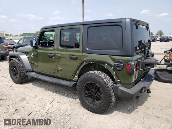 2021 Jeep Wrangler Unlimited Willys с VIN 1C4HJXDM4MW727070, выставлен на аукционе Copart как лот 60461275 с пробегом 42 078 миль миль и Списание • Salvage title. История ставок и продаж доступна на DreamBid. Изображение 2.