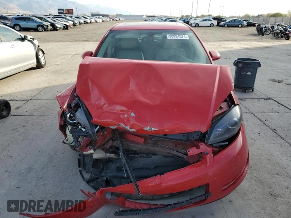 2009 Chevrolet Impala LT with VIN 2G1WT57N191265262, listed as a Copart auction lot 80984574 with Not Provided miles and Salvage Title. Bid and sale history available at DreamBid. Image 5.