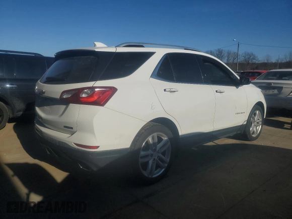 2018 Chevrolet Equinox Premier with VIN 2GNAXNEX9J6214942, listed as a Copart auction lot 46586005 with 103,178 mi miles and Salvage Title. Bid and sale history available at carsss.com. Image 3.