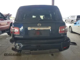 2020 Nissan Armada SL with VIN JN8AY2ND9L9106925, listed as a Copart auction lot 51975995 with 136,174 mi miles and Non Repairable. Bid and sale history available at carsss.com. Image 6.