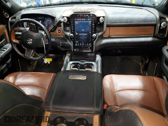 2023 Ram 2500 Longhorn with VIN 3C6UR5PL8PG591647, listed as a Copart auction lot 88803805 with 46,767 mi miles and Salvage title. Bid and sale history available at DreamBid. Image 8.
