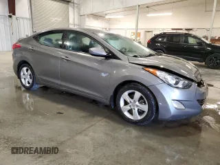 2013 Hyundai Elantra GLS with VIN 5NPDH4AEXDH390531, listed as a Copart auction lot 60147585 with 78,123 mi miles and Salvage title. Bid and sale history available at DreamBid. Image 4.