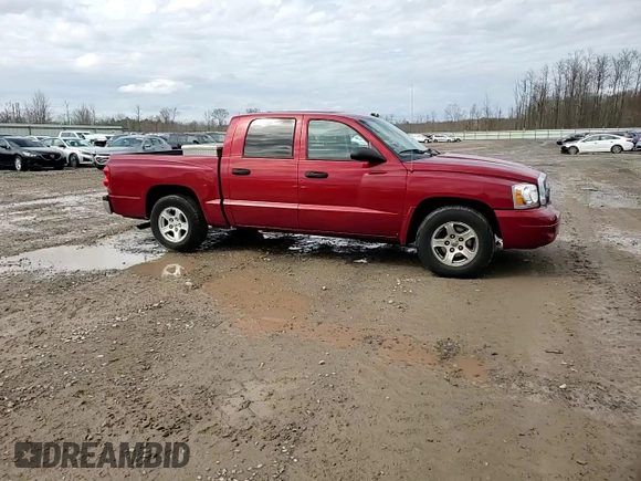 2007 Dodge Dakota SLT with VIN 1D7HW48J87S162047, listed as a Copart auction lot 51101885 with 115,438 mi miles and Salvage Title. Bid and sale history available at carsss.com. Image 10.