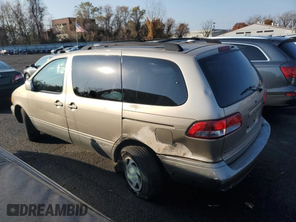 2002 Toyota Sienna LE with VIN 4T3ZF13C52U458553, listed as a Copart auction lot 77957754 with 164,058 mi miles and Salvage Title. Bid and sale history available at carsss.com. Image 2.